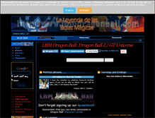 Tablet Screenshot of lbmdragonball.com